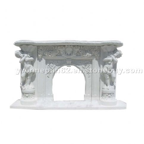 White Marble Fireplace