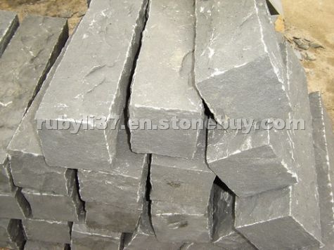 Natural basalt kerbstone
