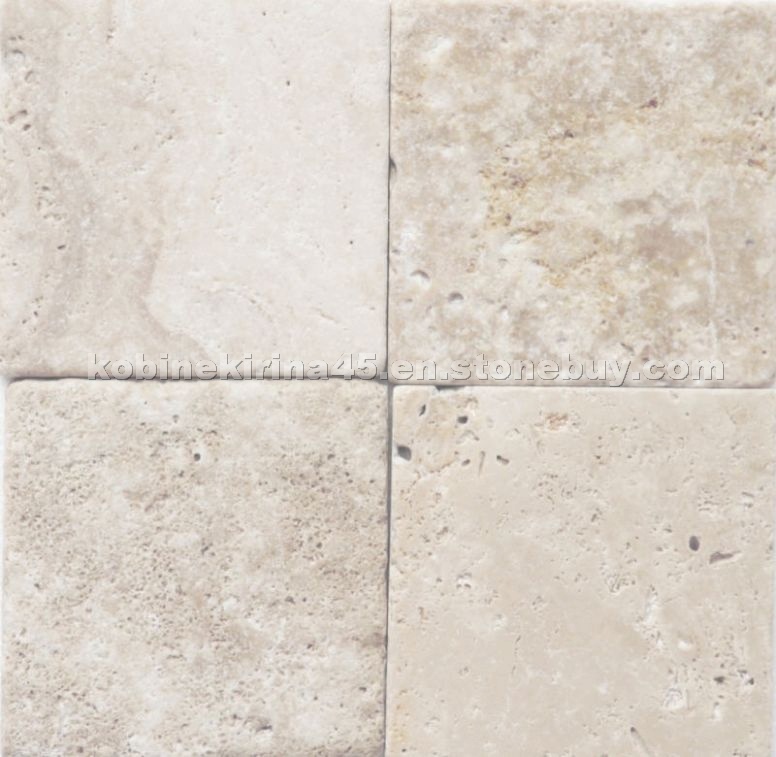 Classic Light Tumbled (White Travertine)