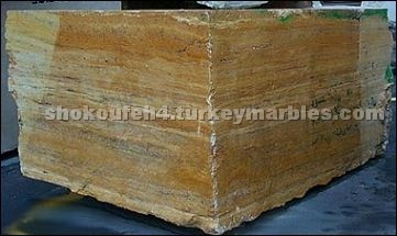 Yellow Travertine Block