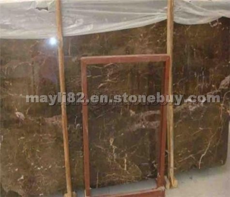 Desert brown marble slab