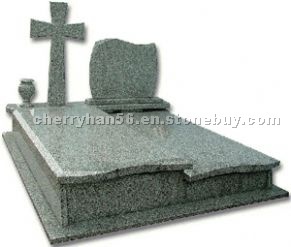 sesame white granite tombstone