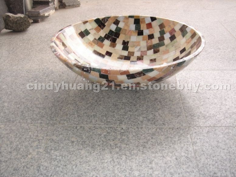 Marble Mosaic Stone Basin