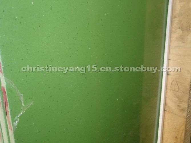 Artificial stone silver star green