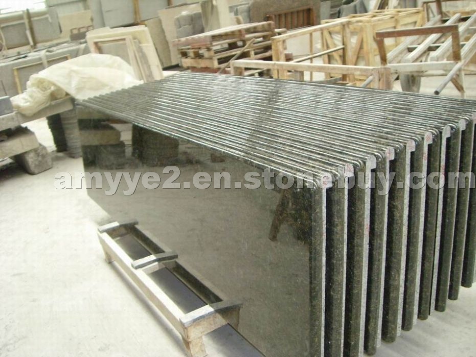 Verde Ubatuba granite prefabricated countertop
