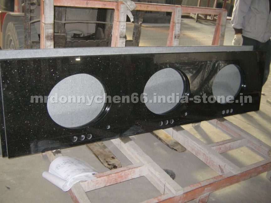 Black galaxy granite