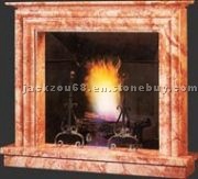 Red Marble Fireplace
