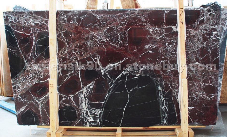 Rosso Levanto marble slabs