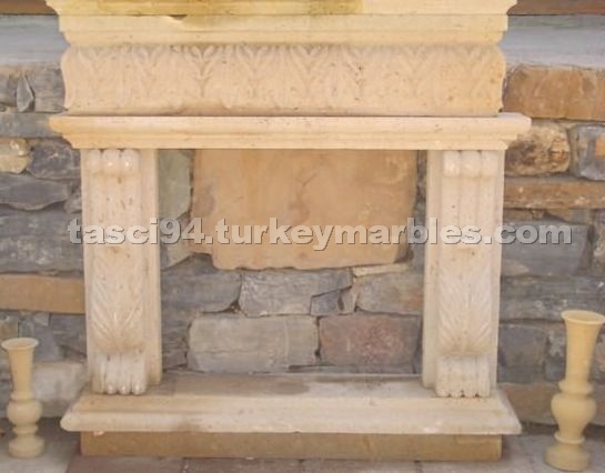 Tufa Stone Fireplace