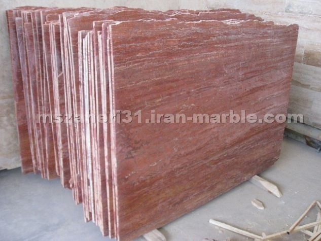Red Travertine Slabs