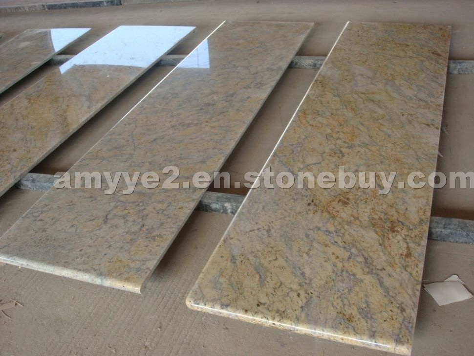 China Giallo Fiorito granite prefabricated counter