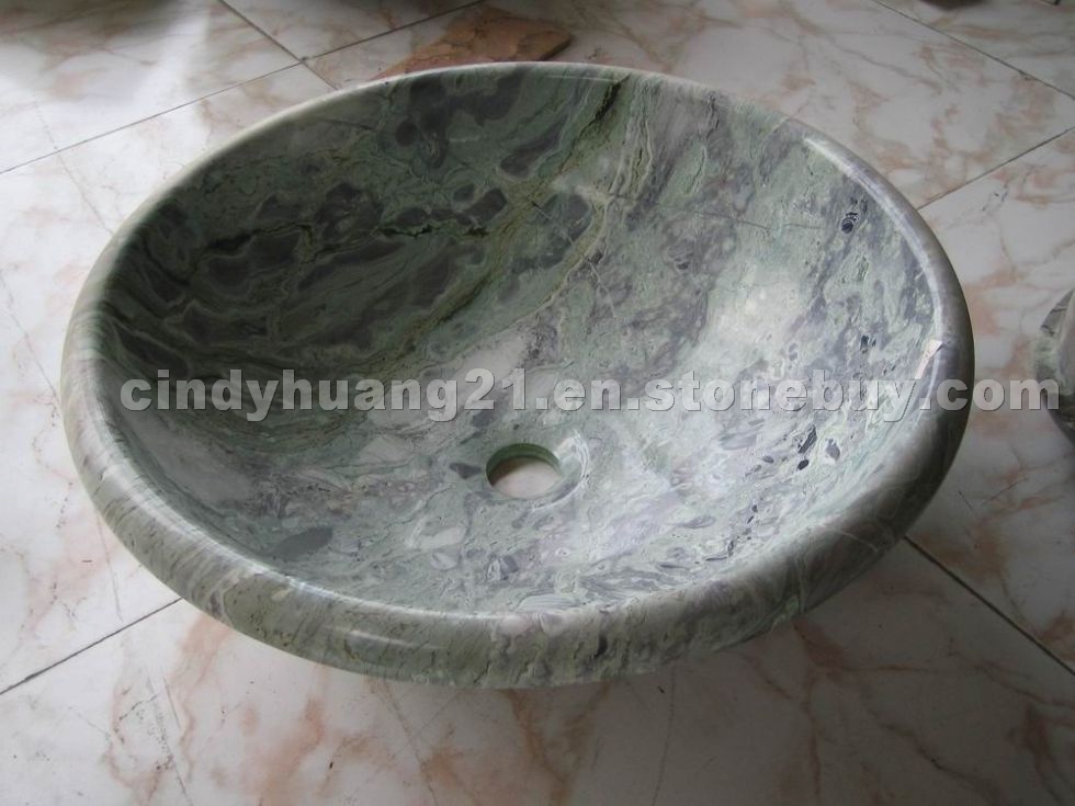 Green Marble Stone Basin