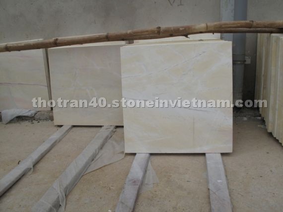 Yellow marble slabs and tiles