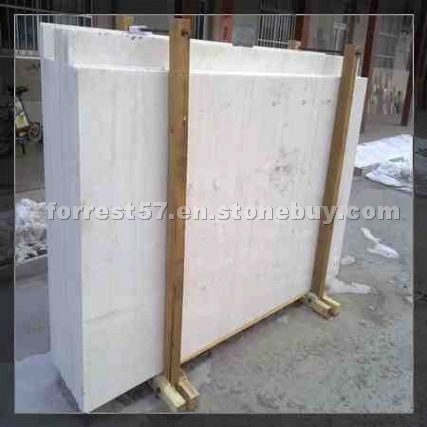 Snow white marble