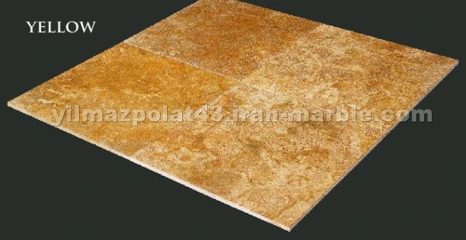 Yellow travertine