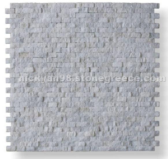 Natural split - Thassos Marble Mosaic