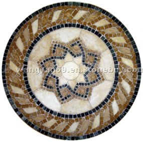Slate mosaic round