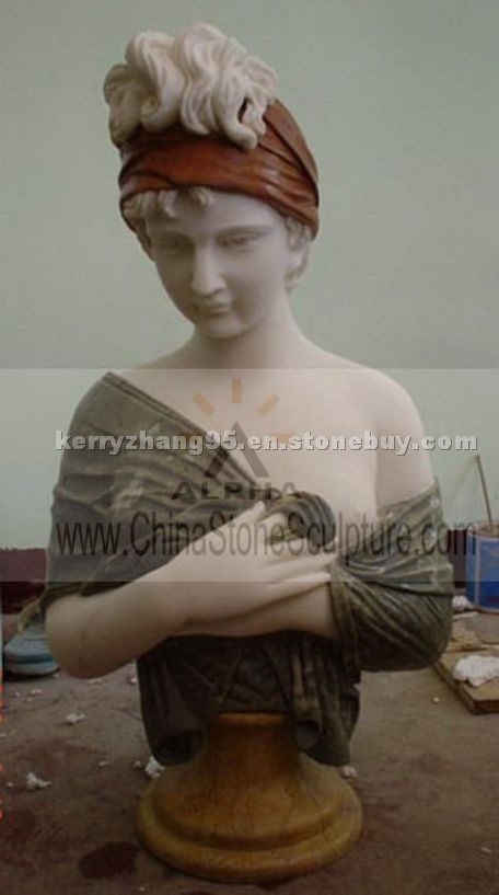 Hand Carved Marble Bust