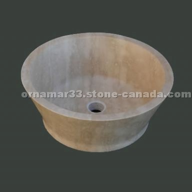 Travertine Wash Basin