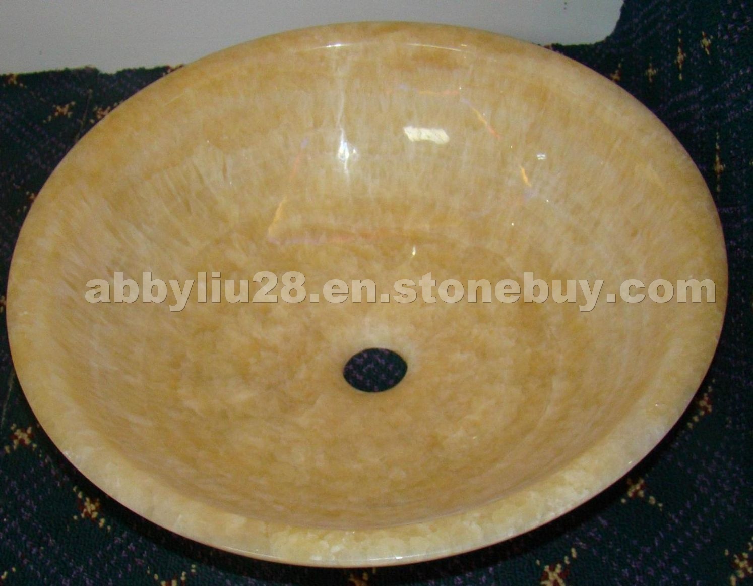 honey onyx basin sink
