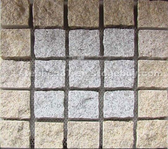 Yellow Granite cubestone, paving stone