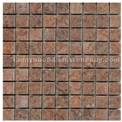 Natural Marble Mosaic Brown Red