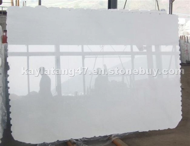 pure white marble slabs