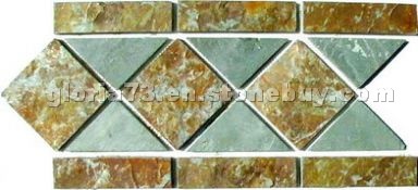 Mosaic slate border