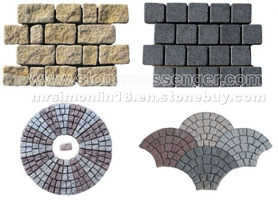 Meshed Cube Stone Paving Stone