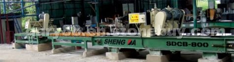 Double and single cutter in tile polishing line SD