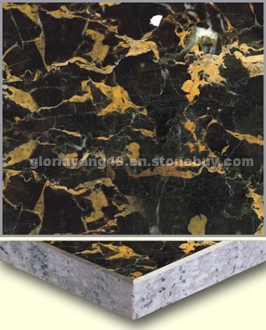 Portoro Marble Granite Backed Laminated