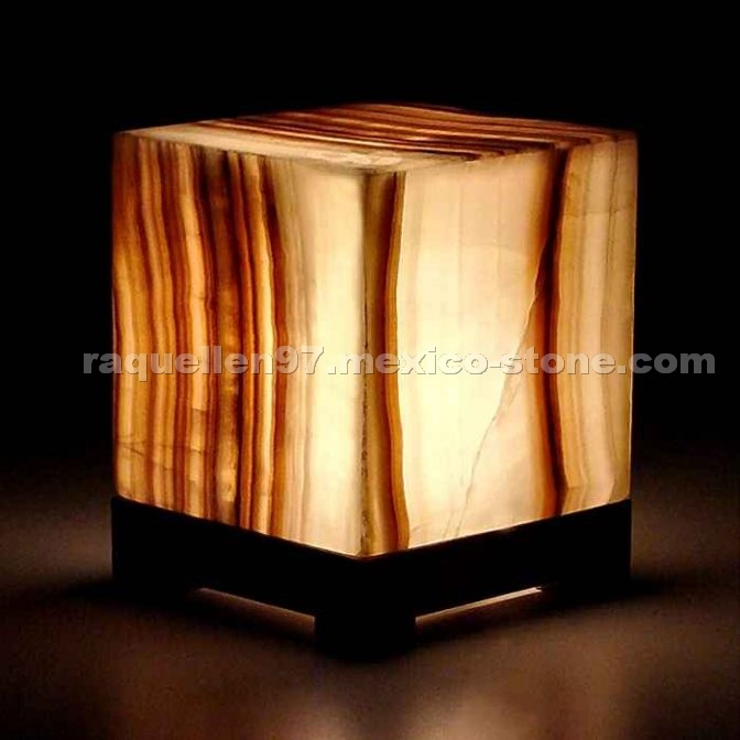 Lamp Onyx, Onyx Craft, Marquetry Onyx