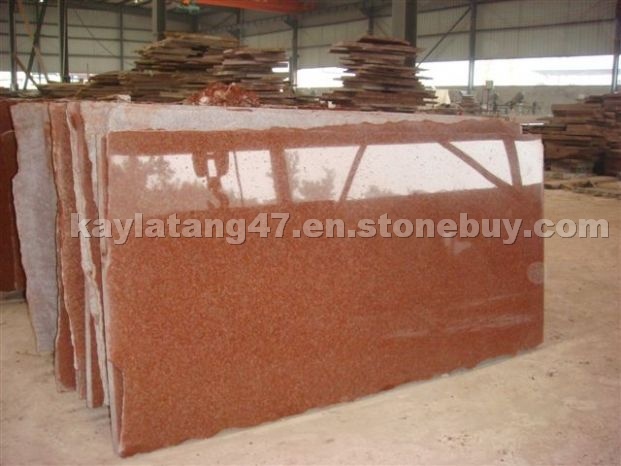 red granite slabs