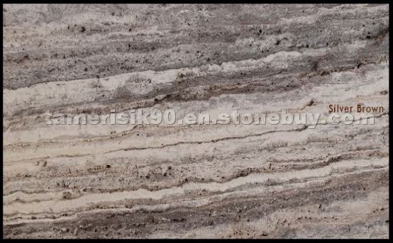 Silver Brown Travertine
