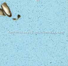 Blue quartz stone with conch YBS-018