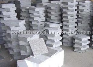 Grey granite tiles