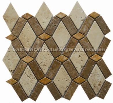 Noce Travertine Mosaic