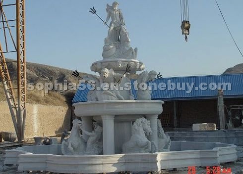 Stone fountain carving Stone fountain carving