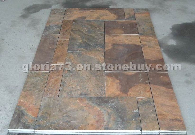 Rusty flooring slate tile