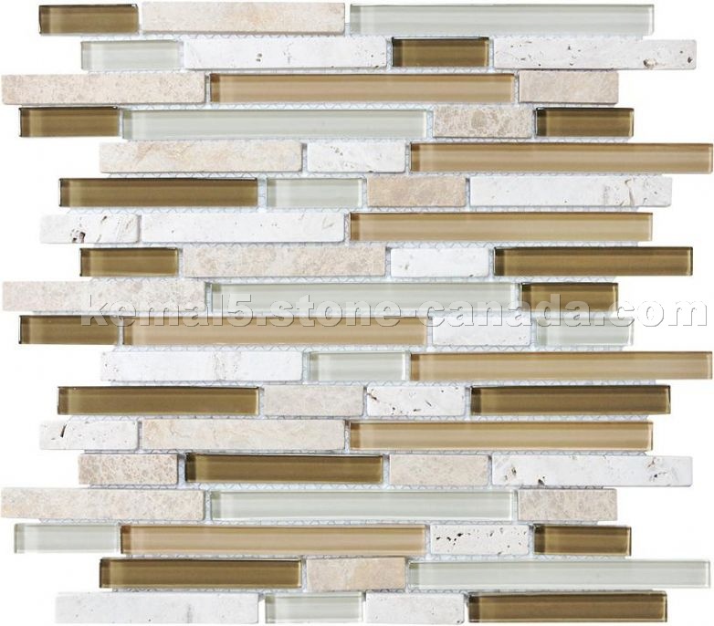 Bamboo glass stone mosaics
