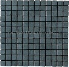 Black slate mosaic