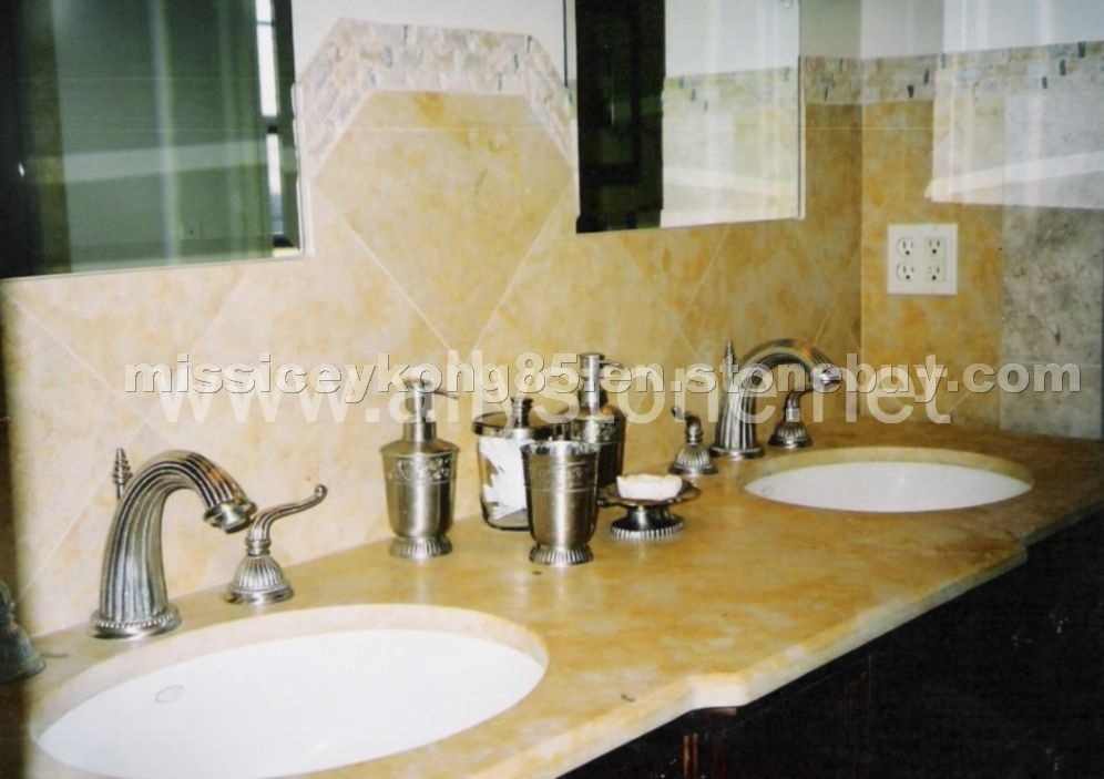 Yellow Marble Vanity Top