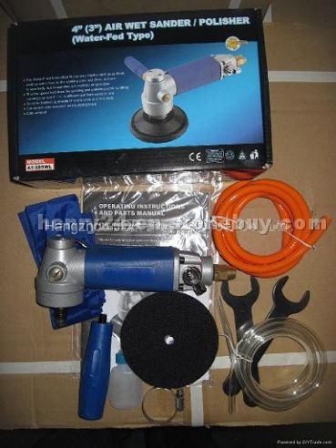 Air wet polishers/sanders