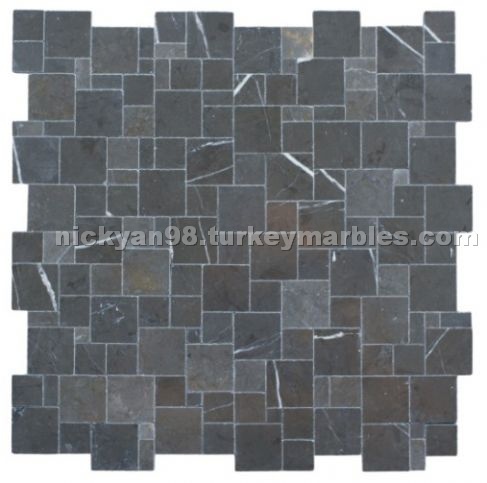 Blue marble mosaic