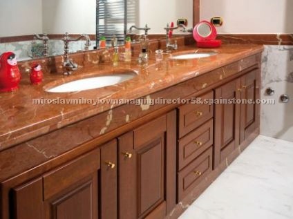 Rosso Valencia Vanity Top