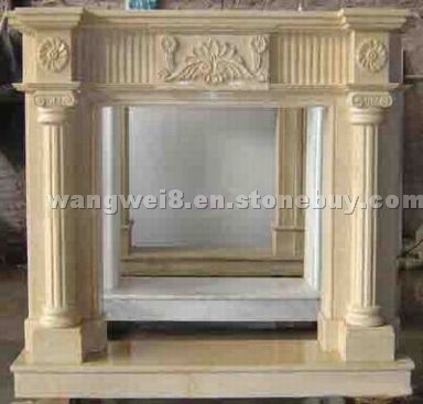 Marble fireplace, Stone Fireplace furnace  FP-006