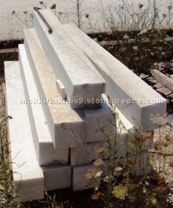 Naxos marble pillars