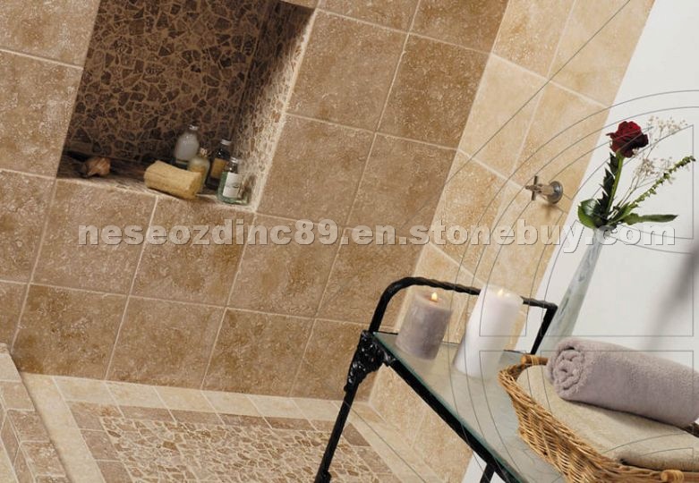 Antiqued and Tumbled Travertine Stone