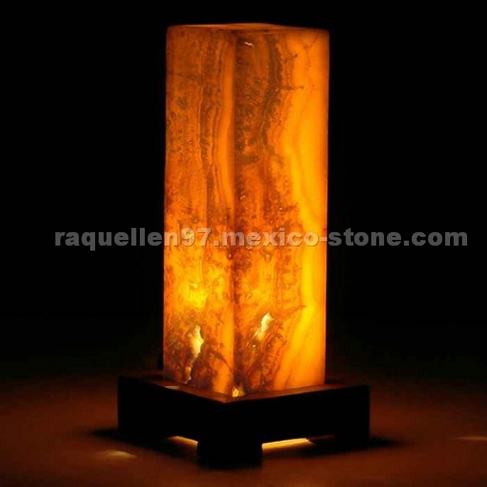 Lamp Onyx, Onyx Craft, Marquetry Onyx, Onyx Mexica