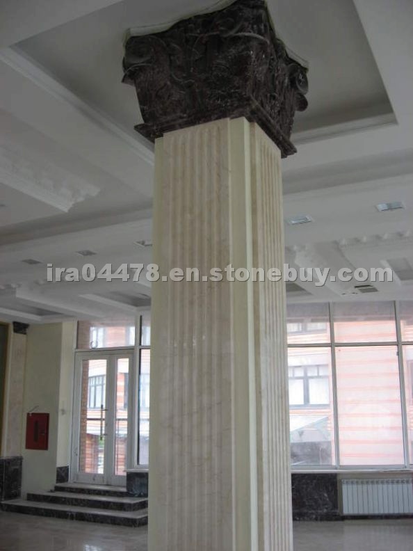 Marble Columns Crema Marfil Rosso Levanto